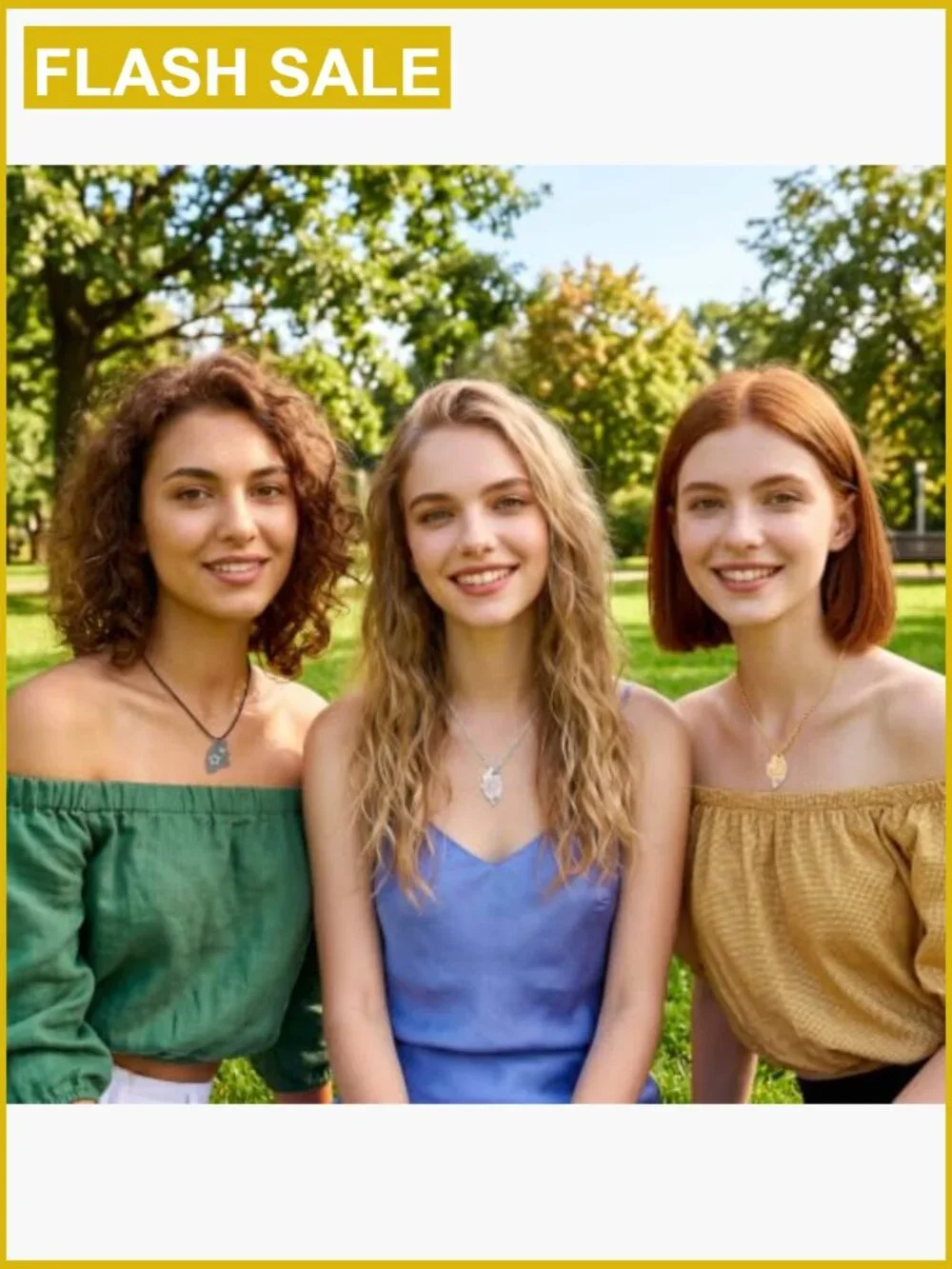 Sun Moon Star Friendship Puzzle Necklace Set for 3